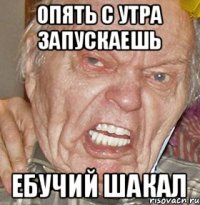 ОПЯТЬ С УТРА ЗАПУСКАЕШЬ ЕБУЧИЙ ШАКАЛ