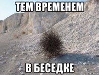 тем временем в беседке