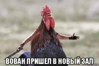  вован пришел в новый зал