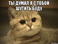 ты думал я с тобой шутить буду 