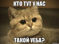 кто тут у нас такой уеба?