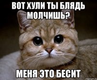 вот хули ты блядь молчишь? меня это бесит