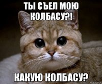 Ты съел мою колбасу?! Какую колбасу?