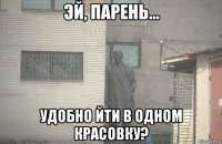  удобно йти в одном красовку?