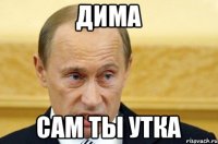 дима сам ты утка