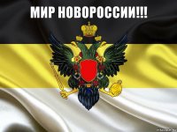  МИР НОВОРОССИИ!!!