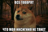 все говорят что моя инсигния не тянет