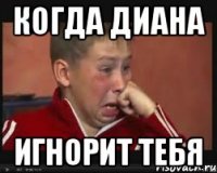 КОГДА ДИАНА ИГНОРИТ ТЕБЯ