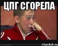 Цпг сгорела 