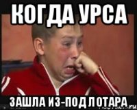 когда урса зашла из-под лотара