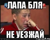 Лапа бля Не уезжай