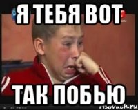 я тебя вот так побью