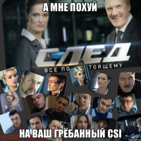 А мне похуй на ваш грёбанный CSI