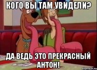 кого вы там увидели? да ведь это прекрасный Антон!