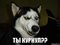 ты курнул??