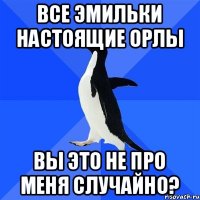 все эМИЛЬки настоящие орлы вы это не про меня случайно?