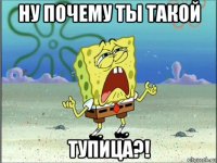 ну почему ты такой тупица?!