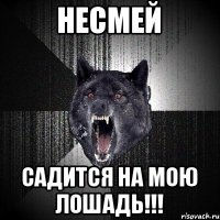 Несмей Садится на мою лошадь!!!