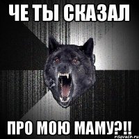 ЧЕ ТЫ СКАЗАЛ ПРО МОЮ МАМУ?!!