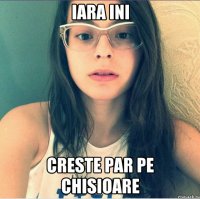 Iara ini Creste par pe chisioare