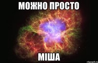 Можно просто Міша