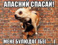 апасний спасай! мене булюдог їбе(_*_)