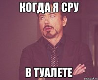 Когда я сру В туалете