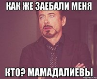 как же заебали меня кто? мамадалиевы