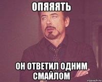 опяяять он ответил одним смайлом