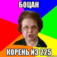 Боцан корень из 225