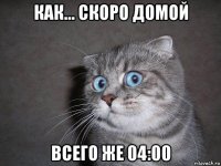 как... скоро домой всего же 04:00