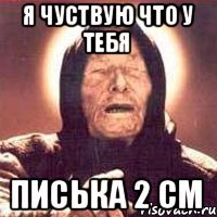 Я ЧУСТВУЮ ЧТО У ТЕБЯ ПИСЬКА 2 СМ