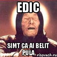 Edic Simt ca ai belit pula