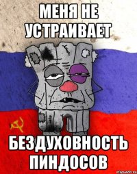 Меня не устраивает бездуховность пиндосов