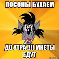 посоны бухаем до утра !!!! мнеты едут