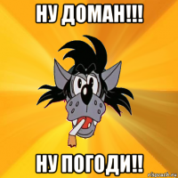 ну доман!!! ну погоди!!