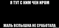 я тут с ким чен иром жаль вспышка не сработала