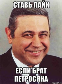 ставь лайк если брат петросяна