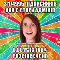 з 174995 підписників йоп є стори адмінів 0,001% із 100% розсікрєчєно