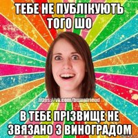 тебе не публікують того шо в тебе прізвище не звязано з виноградом