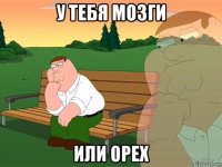 у тебя мозги или орех