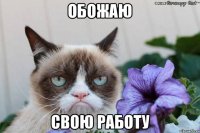 обожаю свою работу