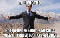 То чувство Когда проебывал 2 месяца учебу, пришел на пару, а её нет