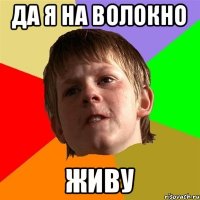 Да я на волокно Живу