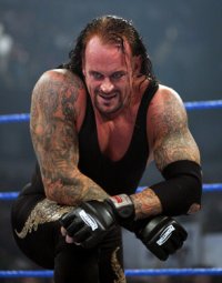 когда вырубил с одного удара у джона сина, Мем Гробовщик WWE