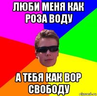люби меня как роза воду а тебя как вор свободу