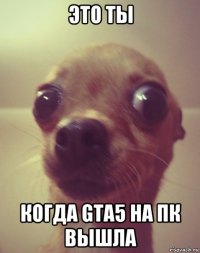 это ты когда gta5 на пк вышла