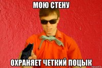 мою стену охраняет четкий поцык