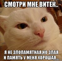 смотри мне витек.. я не злопамятная,но злая и память у меня хорошая...