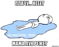 плачу... нееет мама лук режет